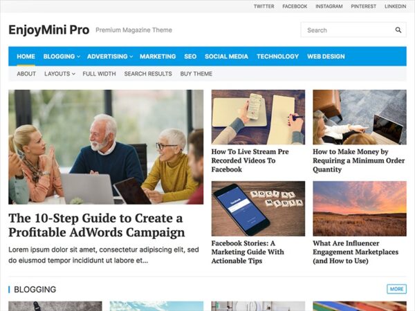 EnjoyMini Pro (v1.0.9) WPEnjoy Theme