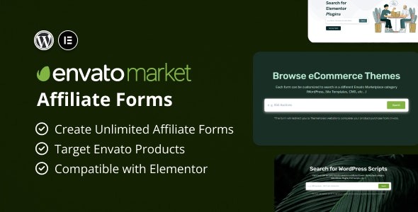 Envato Market Affiliate Forms for Elementor v1.0.0
