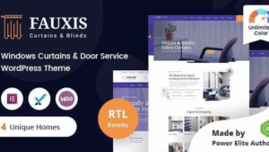 Fauxis (v2.0.0) Windows Curtains WordPress Theme + RTL