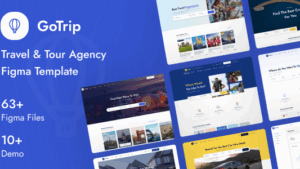 GoTrip 14 May 2022 Travel & Tour Agency Figma Template