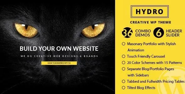 HYDRO (v3.3) One Page Portfolio WordPress Theme