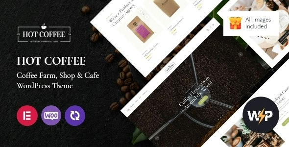 Hot Coffee (v1.7) Coffee Shop, Farm & Cafe WordPress Theme