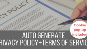 Legalize (v1.9.0) Privacy Policy / Terms of Service Generator and EU Cookie Law Popup Plugin for WordPress