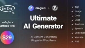 MagicAI for WordPress v1.4 - AI Text, Image, Chat, Code, and Voice Generator