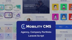 Mobility CMS 28 March 2023 - Agency, Company Portfolio Laravel Script
