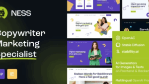 Ness (v1.4.0) Marketing Agency & SMM WordPress Theme