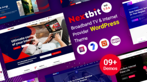 Nextbit v2.1.6 TV & Internet Provider WordPress Theme (Activated)