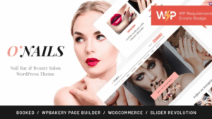 O’Nails (v1.4.1) Nail Bar & Beauty Salon Wellness WordPress Theme