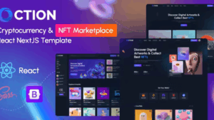 Oction (v0.1.1) NFT Marketplace React, NextJs Template