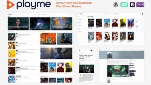 PLAYME v1.0.8 Game News and Database WordPress Theme