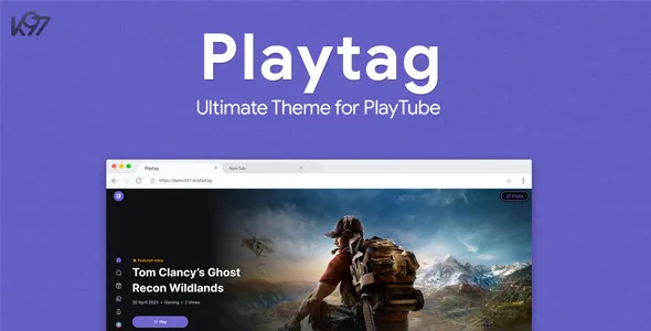 Playtag (v1.0.6) The Ultimate PlayTube Theme