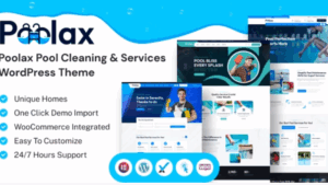 Poolax (v1.0.1) Pool Cleaning & Services WordPress Theme