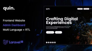 Quin (v1.1) Multipurpose Website CMS & Creative Agency Management System [Activated]