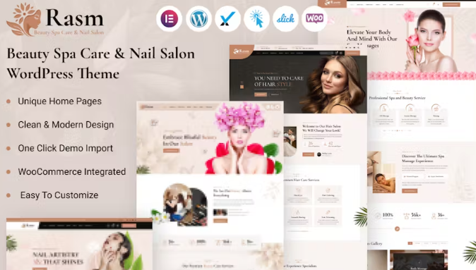 Rasm (v1.0.0) Beauty Spa Care & Nail Salon WordPress Theme