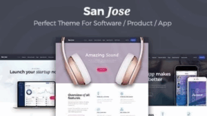 SanJose (v1.1.7) Landing Page Theme