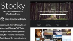 Stocky v.2.2 A Stock Photography Marketplace Theme
