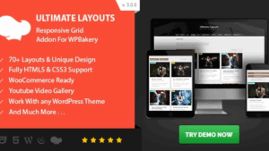 Ultimate Layouts (v3.0.8) Responsive Grid & Youtube Video Gallery - Addon For WPBakery Page Builder