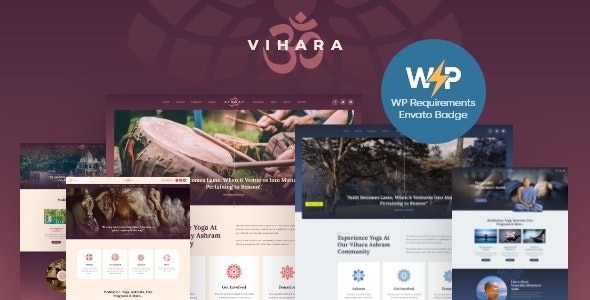 Vihara (v1.2.4) Ashram Oriental Buddhist Temple WordPress Theme + RTL