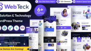 Webteck (v2.0) IT Solution and Technology WordPress Theme