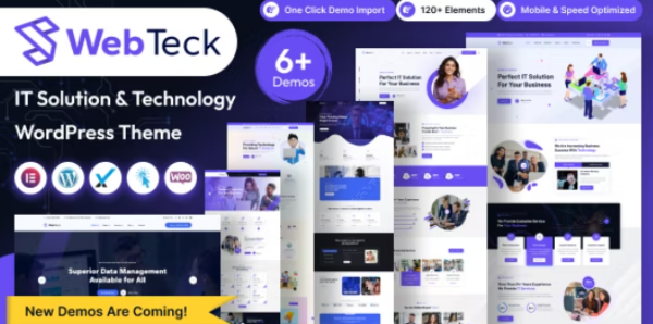 Webteck (v2.0) IT Solution and Technology WordPress Theme