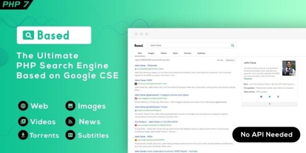 Based v1.0.1 - Google CSE PHP Search Engine Script
