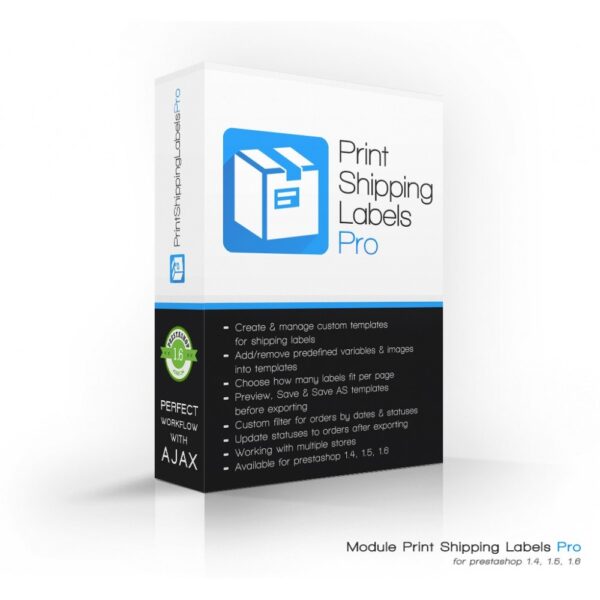 v.4.11.5 Print Shipping Labels Pro (Address Direct Print) Module [PrestaShop v1.7]