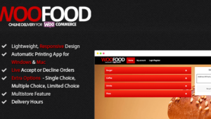 WooFood (v2.7.7) Food Ordering (Delivery/Pickup) Plugin for WooCommerce & Automatic Order Printing
