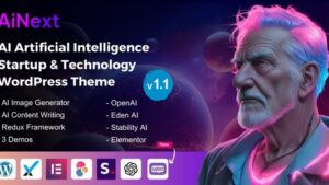 AiNext v1.4 AI Agency & Startup WordPress Theme