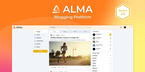 Alma (v3.0) Blogging Platform 