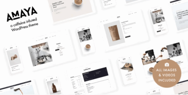 Amaya (v2.21) Coffee Shop WordPress Theme  [Activated]