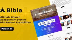 Bible v.3.3 - church management system with a store, donations