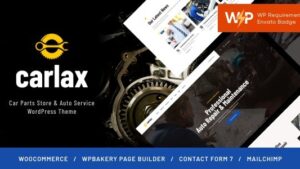 Carlax v1.0.9 Car Parts Store & Auto Service WordPress Theme #