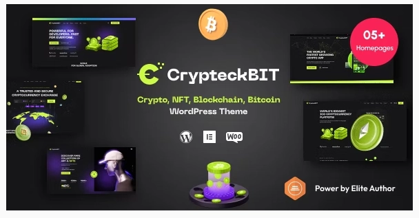 Crypteck v1.1.0 – ICO Landing Page & Crypto WordPress Theme