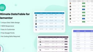 Datalentor v1.0.3 Advanced DataTable for Elementor