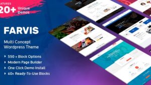 Farvis (v1.4.0) Multipurpose WordPress Theme