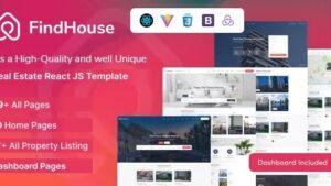 FindHouse (1 October 2024) Real Estate React JS Template