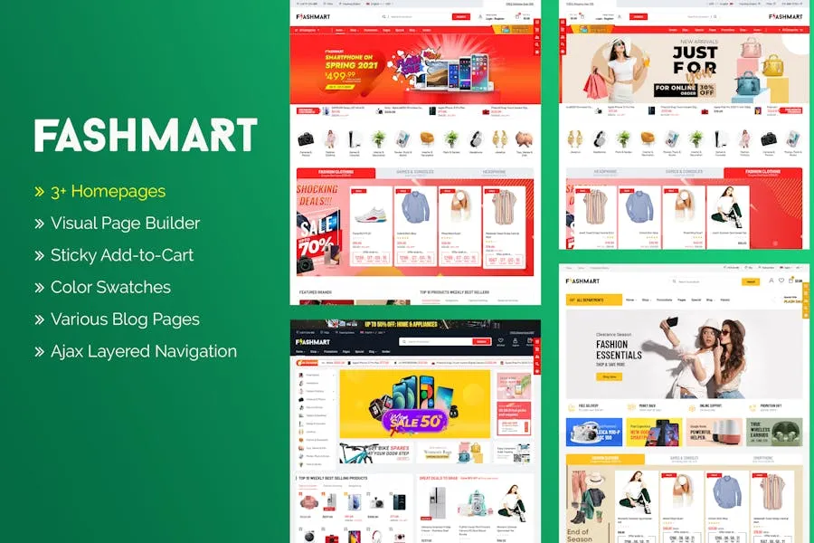 FlashMart v2.0.15 Multipurpose Elementor WooCommerce WordPress Theme  [Activated]