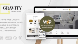 Gravity (v1.3.0) A Contemporary Interior Design & Furniture Store WordPress Theme