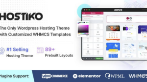 Hostiko v92.5 WordPress WHMCS Hosting Theme [Activated, Tested]