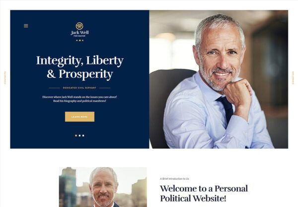 Jack Well (v1.0.13) Elections Campaign & Political WordPress Theme