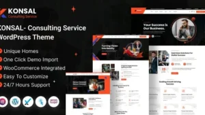 Konsal (v1.0.0) Corporate Business & Consulting WordPress Theme
