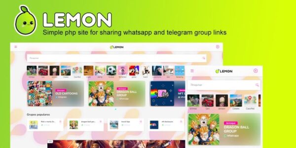 Lemon v3.1 Share Whatsapp And Telegram Groups