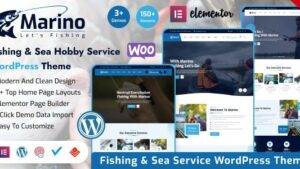 Marino (v1.1.6) Fishing & Sea Hobby WordPress Theme
