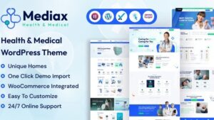 Mediax v1.0 Health & Medical WordPress Theme