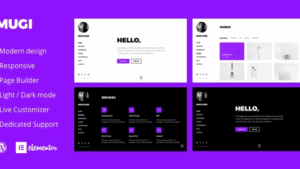Mugi (v1.0.6) Personal Portfolio & Resume WordPress Theme