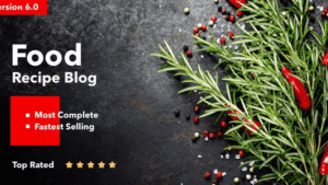 Neptune (v6.3.4) Theme for Food Recipe Bloggers & Chefs