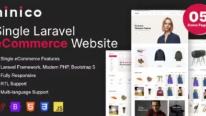 Ninico v1.7.8 – Minimal Laravel eCommerce Shop [Activated]
