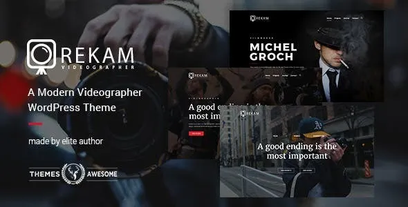 Rekam (v1.8) A Modern Videographer WordPress Theme