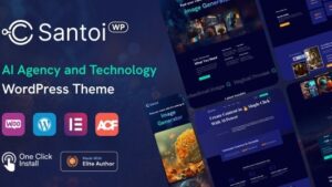 Santoi v1.2.1 AI Agency and Technology WordPress Theme