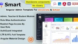 (v13.0.0) Smart - Angular 17+ Admin Dashboard Template for University, School & Colleges